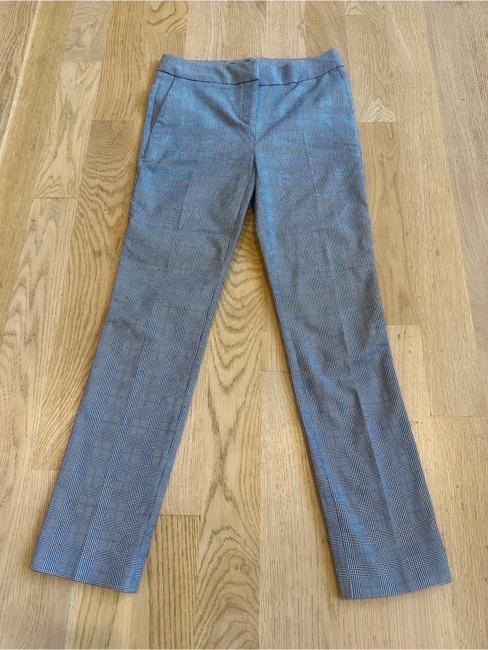 Adrienne Vittadini Glen Plaid Slim Ankle Dress Pants NWOT Size 2